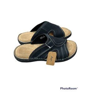 Jousen Men's Milan Leather Sandals Support Flip Flop Outdoor Retro Size 10 (sk88